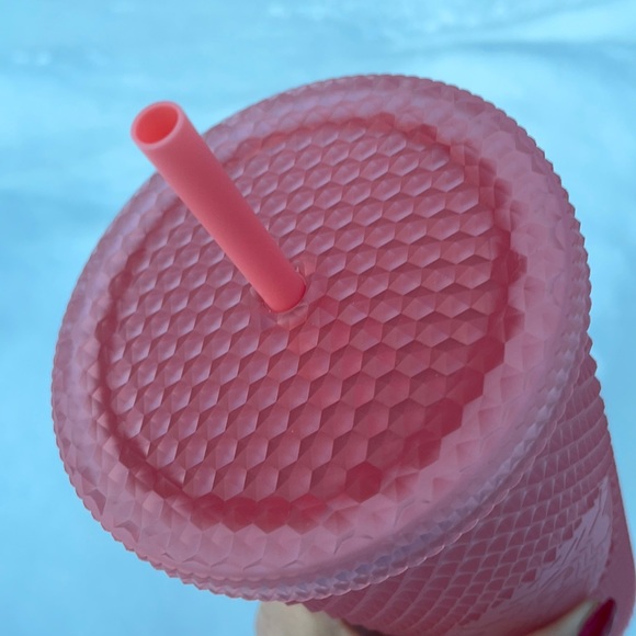 *LAST ONE* Starbucks Pink Lemonade Matte Studded Cold Cup Bubblegum Soft Touch - Picture 4 of 10